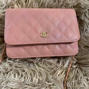 Pink purse-never used. From MIL not authentic. Still cute.